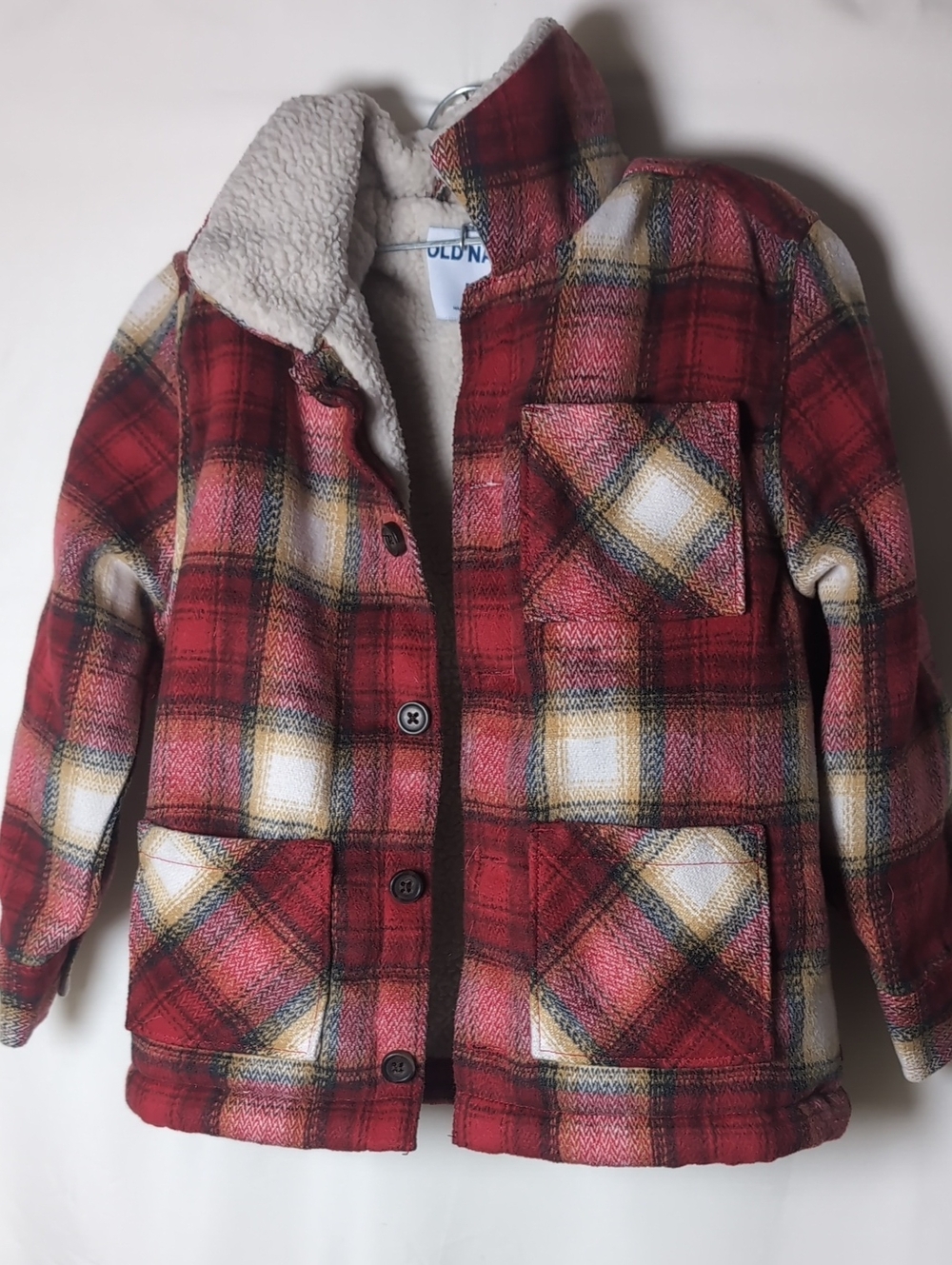 5T Fleece Lined Flannel Jacket Plaid